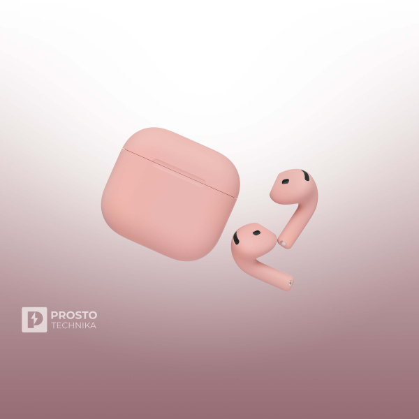 Apple Беспроводные наушники Apple AirPods 4 / Розовый песок